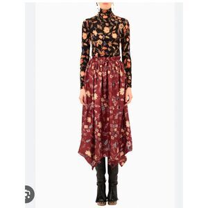 Ulla Johnson Carine skirt with handkerchief hem NWT